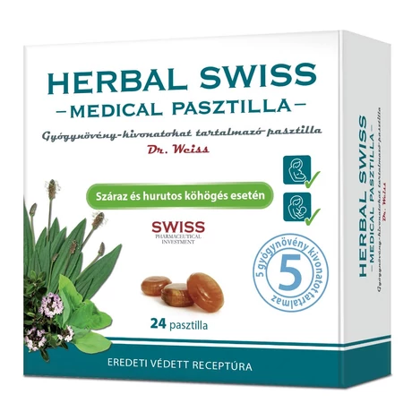 Herbal Swiss Medical pasztilla 24x