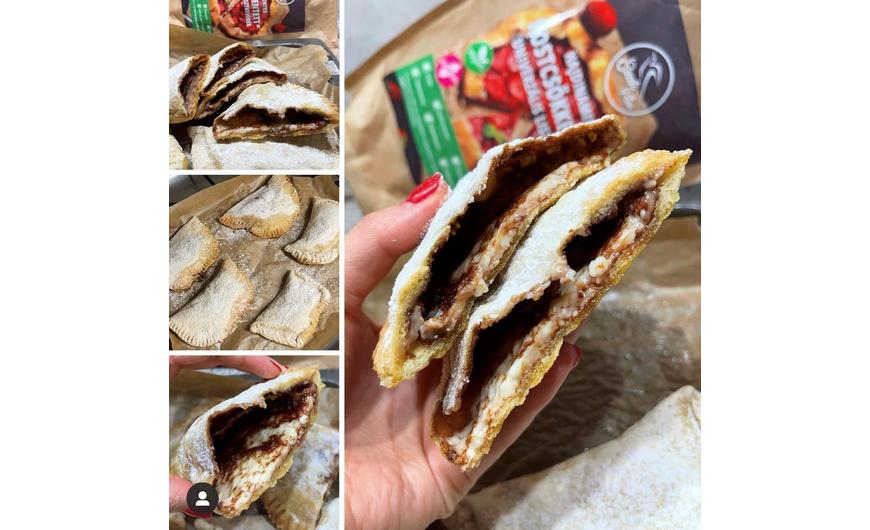 Cukormentes Nutellás-Mascarpones Calzone